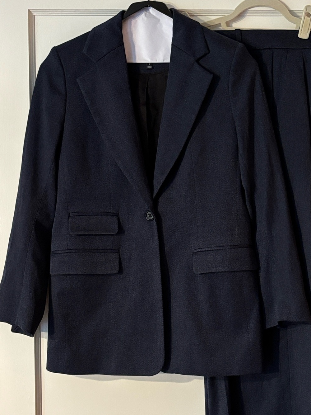 Banana Republic Navy Button-Down Blazer (Look for matching pants in closet)